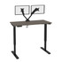 BESTAR INC. Bestar 165860-000047  Universel Electric 48inW Standing Desk With Dual Monitor Arm, Bark Gray