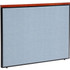 Global Industrial Interion® Deluxe Office Partition Panel 60-1/4""W x 43-1/2""H Blue p/n 277531BL