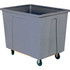 Wesco Industrial Products Wesco® Plastic Box Truck 12 Bushel Gray 272513 5"" Casters p/n 272513