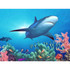 PETSTEP INTERNATIONAL, INC. Biggies BG-WM-SRF-40  Landscape/Seascape Mural, 40in x 30in, Unframed, Shark Reef