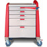 Capsa Solutions Llc Capsa Healthcare Avalo® Emergency Cart Red Compact Height p/n AM-EM-CMP-RED