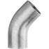 USA Industrials ZUSA-STF-BW-89 Sanitary Stainless Steel Pipe 45 ° Elbow, 2", Butt Weld Connection