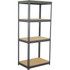 Global Industrial 4 Shelf Extra Heavy Duty Boltless Shelving Starter 48""W x 18""D x 72""HWood Deck p/n 255678