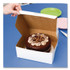 SOUTHERN CHAMPION TRAY SCT® 0971 White One-Piece Non-Window Bakery Boxes, 10 x 10 x 3, White, Paper, 200/Carton