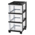 Stop losing your supplies. Keep the clutter in your office or crafting room to a minimum with help from an Office Depot storage cart. With its organizer top, this cart helps keep paper, scissors, important memos and more neatly separated and stowed away.  Mobility is key when working from anywhere  Tops accommodate data files, writing instruments and other office supplies and accessories.  Clear drawers let you quickly identify whats inside.  Casters offer easy mobility.  Built-in drawer stops prevent drawers from falling out when opened.  Plastic storage carts feature organizer tops that accommodate data files, writing instruments and other office supplies and accessories.  Office Depot storage cart is equipped with clear drawers that let you quickly identify whats inside.  Casters make it easy to maneuver this 3-drawer plastic storage cart around your office.