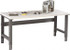 Tennsco WBA-1-3660P-MGY Stationary Adjustable Height Workbench: Medium Gray