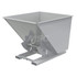 Vestil D-200-MD-NB-GY- Stationary Tilt Hopper: 4,000 lb Capacity, 57" Wide, 69" Long, 52" High