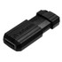 VERBATIM CORPORATION 49063 PinStripe USB 2.0 Flash Drive, 16 GB, Black