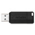 VERBATIM CORPORATION 49063 PinStripe USB 2.0 Flash Drive, 16 GB, Black