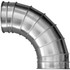 NORDFAB LLC Nordfab QF Elbow 90 Degree 1.5 CLR 8"" Dia Galvanized Steel p/n 8040400004