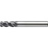 US Union Tool 2643059 Corner Radius End Mill: 8.00 mm Dia, 20.00 mm LOC, UT Coated, Corner Radius End, Centercutting Series CXERS