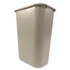 RUBBERMAID COMMERCIAL PROD. 295700BG Deskside Plastic Wastebasket, 10.25 gal, Plastic, Beige