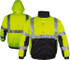 Reflective Apparel Factory 412STLBSM Size Small, ANSI 107-2010 Class 3, Black & High-Visibility Lime, Polyester