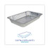 BOARDWALK STEAMFLDP Aluminum Steam Table Pans, Full-Size Deep, 620 Gauge, 3.19" Deep, 12.81 x 20.75, 50/Carton