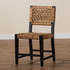 WHOLESALE INTERIORS, INC. bali &amp; pari 2721-13102 bali & pari Alise Mahogany Wood and Seagrass Dining Chair, Brown/Dark Brown