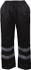 Reflective Apparel Factory 700STBK6X Rain Pants: Polyester, Drawcord Closure, Black, 6X-Large