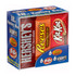Celebrate with this Hersheys candy bar assortment. From Reeses peanut butter cups to Kit Kat bars to rich Hersheys milk chocolate bars, theres a little something for everyone.  Variety pack includes Hersheys milk chocolate bars, Reeses peanut butter cups and Kit Kat bars.  Ideal for events, office breakrooms, gifts and more.  Individually wrapped for easy serving.  Includes 6 of each bar (18 total).