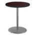 NATIONAL PUBLIC SEATING NPS® CG13636RB1MY Cafe Table, 36" Diameter x 42h, Round Top/Base, Mahogany Top, Gray Base