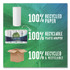 SEVENTH GENERATION 13739PK 100% Recycled Paper Kitchen Towel Rolls, 2-Ply, 11 x 5.4, 156 Sheets/Roll, 8 Rolls/Pack