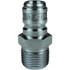 Dixon Valve & Coupling E2M2-S Hydraulic Hose Fittings & Couplings; Type: E-Series Straight Through Male Threaded Plug ; Fitting Type: Male Plug ; Hose Inside Diameter (Decimal Inch): 0.2500 ; Hose Size: 1/4 ; Material: Stainless Steel ; Thread Type: 