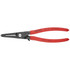 Knipex 48 31 J3 Retaining Ring Pliers; Type: Precision Internal Snap Ring Pliers ; Tip Angle: 0 ; Ring Diameter Range (Inch): 1-37/64 to 3-15/16 ; Overall Length (Decimal Inch): 9.0000in ; Tip Type: Fixed ; Body Material: Chrome Vanadium Steel