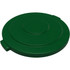 Carlisle 84104509 Trash Can & Recycling Container Lids; Lid Type: Flat ; Lid Shape: Round ; Container Shape: Round ; Compatible Container Capacity: 44 Gallon ; Color: Green ; Material: HDPE