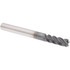 Accupro 5462500010C11 Corner Radius End Mill: 1/4" Dia, 3/4" LOC, AlTiN Coated, Corner Radius End, Centercutting