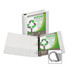 SAMSILL CORP Samsill 16967  Earths Choice Vue 3-Ring Binder, 2in D-Rings, White