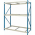 Hallowell HBR484887-3S-PB Storage Racks; Material: Steel ; Color: Light Gray; Marine Blue ; Finish: Powder Coated ; Number Of Shelves: 3 ; Shelf Capacity: 3800 ; Gauge: 14