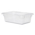 RUBBERMAID COMMERCIAL PROD. 3309 CLE Food/Tote Boxes, 3.5 gal, 18 x 12 x 6, Clear, Plastic