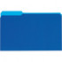 UNIVERSAL UNV15301 File Folders with Top Tab: Legal, Blue, 100/Pack