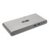EATON CORPORATION Tripp Lite by U442DOCK4S USB Type-C Docking Station, 3.5mm/Displayport/HDMI/RJ45/Thunderbolt 3/USB A/USB C/VGA, Silver