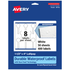AVERY PRODUCTS CORPORATION 94116-WMF50 Avery Waterproof Permanent Labels With Sure Feed, 94116-WMF50, Lollipop, 1-1/2in x 4in, White, Pack Of 400