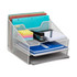 EMS MIND READER LLC MESHBOX5-WHT Mind Reader Desktop Vertical Paper Tray Organizer, 9-1/2in H x 11-1/2in W x 12-1/2in D, White