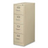ALERA HVF1952PY Economy Vertical File, 4 Legal-Size File Drawers, Putty, 18" x 25" x 52"