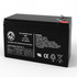 Battery Clerk LLC AJC® JohnLite 2938 Emergency Light Replacement Battery 7Ah 12V F1 p/n AJC-D7S-J-0-187304