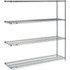 Global Industrial Nexel® 4 Shelf Nexelon® Blue Wire Shelving Unit Add On 60""W x 21""D x 63""H p/n B969745