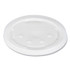 DART SOLO® L28BNR Polystyrene Plastic Flat Straw-Slot Cold Cup Lids, Fits 28 oz Cups, Translucent, 960/Carton