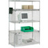 Global Industrial Nexel® 5 Shelf Chrome Wire Shelving Unit 1 Enclosure 36""W x 18""D x 74""H p/n B2331944