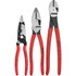 Knipex 9K 00 80 158 US Plier Sets; Plier Type Included: Forged Wire Stripper; Lineman's Pliers; High Leverage Diagonal Cutter ; Container Type: None ; Handle Material: Plastic; Non-Slip Plastic ; Includes: 13 71 8; 09 01 240; 74 01 250 ; Insulated: N