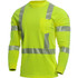 NATIONAL SAFETY APPAREL INC DRIFIRE® StrongKnit Hi-Vis Long Sleeve FR T-Shirt Type R Class 3 3XL-T Yellow p/n DF2-AX3-793LSP-HY-3XT