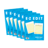 BARKER CREEK PUBLISHING, INC. BC550206 Barker Creek E-Z Edit Paper Set, Grades 1-College, 50 Sheets, Pack Of 6