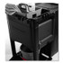 RUBBERMAID COMMERCIAL PROD. 1861430 Executive Janitorial Cleaning Cart, Plastic, 4 Shelves, 1 Bin, 21.75" x 46" x 38.38", Black