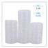 BOARDWALK PRTLID2 Souffle/Portion Cup Lids, Fits 1.5 oz and 2 oz Portion Cups, Plastic, Clear, 2,500/Carton