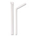 BERK ENTERPRISES INC Berkley Square 1245100 Individually Wrapped Straws, 7.75", Polypropylene, White, 400/Box