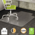 DEFLECTO CORPORATION CM13433F DuraMat Moderate Use Chair Mat for Low Pile Carpeted Floors, Rectangular with Lip, Beveled Edges, 46 x 60, Clear, Ships Flat