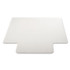 DEFLECTO CORPORATION CM13433F DuraMat Moderate Use Chair Mat for Low Pile Carpeted Floors, Rectangular with Lip, Beveled Edges, 46 x 60, Clear, Ships Flat