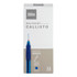 OFFICE DEPOT 27002  Brand Callisto Soft-Grip Retractable Ballpoint Pens, Medium Point, 1.0 mm, Clear Barrel, Blue Ink, Pack Of 12