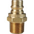 Dixon Valve & Coupling V2M2-B-E Hydraulic Hose Fittings & Couplings; Type: V-Series Unvalved Male Plug ; Fitting Type: Male Plug ; Hose Inside Diameter (Decimal Inch): 0.2500 ; Hose Size: 1/4 ; Material: Brass ; Thread Type: NPTF