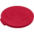 Carlisle 84101105 Trash Can & Recycling Container Lids; Lid Type: Flat ; Lid Shape: Round ; Container Shape: Round ; Compatible Container Capacity: 10 Gallon ; Color: Red ; Material: HDPE